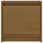 vidaXL Table de chevet Marron miel 40x30 5x40 cm Bois de pin massif