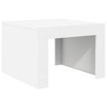 vidaXL Table basse blanc 50x50x35 cm bois d'ingénierie