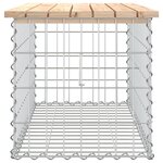 vidaXL Banc de jardin design de gabion 83x44x42 cm bois massif de pin