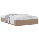 vidaXL Cadre de lit ottoman sans matelas cappuccino 120x200 cm