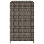 vidaXL Armoire de rangement de jardin gris 83x45x76 cm résine tressée