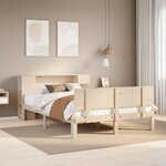vidaXL Lit bibliothèque sans matelas 120x200 cm bois de pin massif