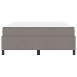 vidaXL Lit à ressorts Taupe 140 x 190 cm tissu