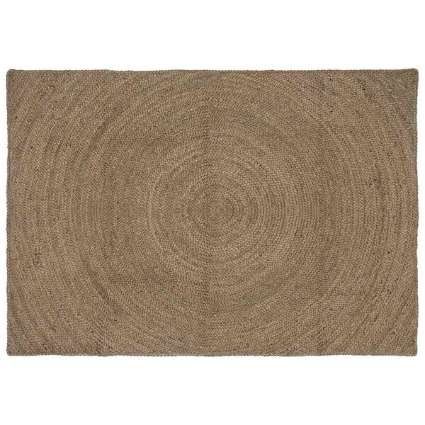 vidaXL Tapis de surface Rectangulaire Gris 140 x 200 cm Jute