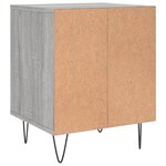 vidaXL Table de chevet sonoma gris 40x35x50 cm bois d’ingénierie