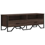 vidaXL Meuble TV chêne marron 122x34x41 cm bois d'ingénierie