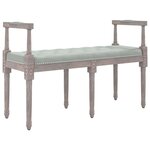 Banc banquette 110 x 40 x 70 cm velours gris clair 02_0010591