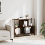 vidaXL Bibliothèque chêne marron 102x28x77 5 cm bois d'ingénierie