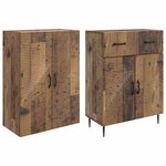vidaXL Ensemble de Meubles 2 Pièces Bois ancien 66 x 34 5 x 89 5 cm