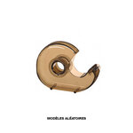 Dévidoir escargot pour adhésif 19 mm x 33 m, lame acier, coloris assortis wonday