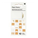 10 feuilles d'autocollants registre papier kraft