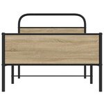 vidaXL Cadre de lit sans matelas 90x200cm chêne sonoma bois ingénierie