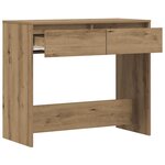 vidaXL Table console chêne artisanal 89x41x76 5 cm bois d'ingénierie