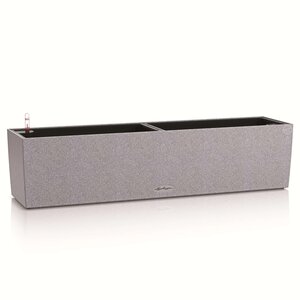 LECHUZA Jardinière BALCONERA Stone 80 ALL-IN-ONE Gris