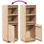 vidaXL Buffet haut 37x34x110 cm Bois massif de pin