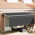 vidaXL Auvent Rétractable Anthracite 400 x 200 cm tissu