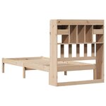 vidaXL Lit bibliothèque sans matelas 75x190 cm bois de pin massif