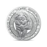 Monnaie 10€ argent année du chien 2018 - qualité belle épreuve