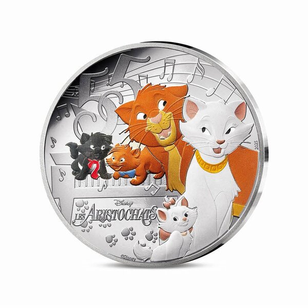 Les classiques d'animation Disney - Les Aristochats Monnaie de 10€ Argent