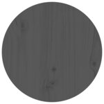 vidaXL Table basse Gris Ø 40x60 cm Bois massif de pin