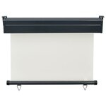 vidaXL Auvent latéral de balcon 105x250 cm Crème