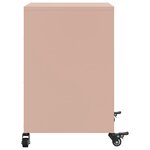 vidaXL Tables de chevet 2 Pièces rose 36x39x59 cm acier