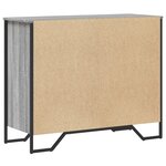 vidaXL Commode sonoma gris 91x35 5x74 5 cm bois d'ingénierie
