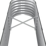 vidaXL Lit surélevé de jardin Acier galvanisé Anthracite