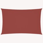 vidaXL Voile de parasol tissu oxford rectangulaire 4x7 m terre cuite