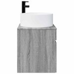vidaXL Meuble de lavabo mural Sonoma gris 49 x 44 5 x 65 5 cm
