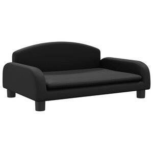 vidaXL Canapé pour enfants noir 70x45x30 cm similicuir