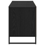 vidaXL Meuble TV Chêne noir 140 x 36 x 49.5 cm Bois d'ingénierie