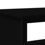 vidaXL Table basse noir 100x51x40 cm bois d'ingénierie