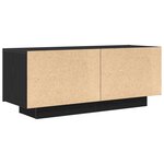 vidaXL Table de chevet Chêne noir cm Bois d'ingénierie