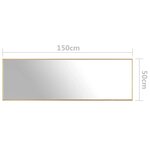 vidaXL Miroir Doré 150x50 cm