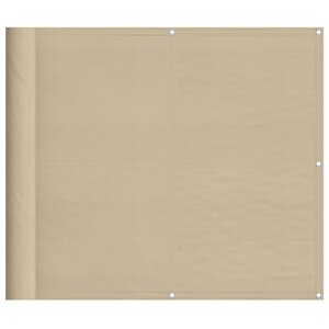 vidaXL Écran de balcon beige 90x800 cm 100 polyester oxford