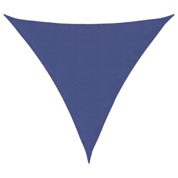 vidaXL Voile de parasol tissu oxford triangulaire 3 6x3 6x3 6 m bleu