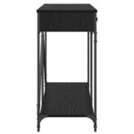 vidaXL Table console Chêne noir 100 x 39 x 78 5 cm Bois d'ingénierie