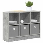vidaXL Buffet Gris béton 73 5 x 22 5 x 53 5 cm