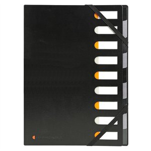 Trieur rigide HARMONIKA® Exactive® dos extensible 9 compartiments - Noir x 5 EXACOMPTA