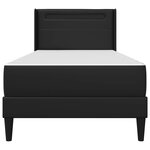vidaXL Cadre de lit avec matelas 90 x 190 cm Noir