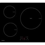 Plaque de cuisson induction - OCEANIC - 3 zones - OCEATI3Z1BC - L 60 x P 52 cm - 6200 W - Revêtement verre - Noir