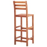 vidaXL Chaises de bar lot de 2 bois d'acacia solide
