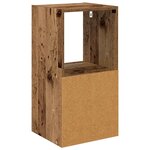 vidaXL Table de chevet Bois ancien 35 x 32 x 68 5 cm Bois d'ingénierie