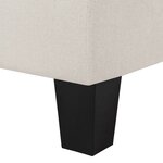 Vidaxl canapé à 4 places crème tissu