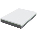 vidaXL Matelas Blanc  Gris 140 x 190 cm Mousse