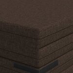 vidaXL Canapé-lit pliable 140 x 67 x 15 cm Taupe