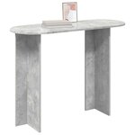 vidaXL Table console Gris béton 100 x 39 5 x 75 cm Bois d'ingénierie