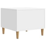 vidaXL Table basse Blanc brillant 49 x 50 x 40 cm Bois d'ingénierie
