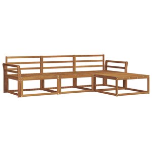 vidaXL Ensemble de canapés d'extérieur 4 pc Naturel